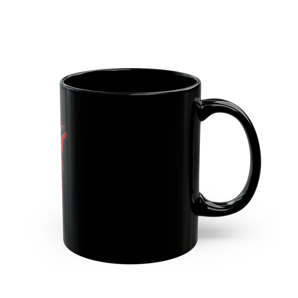 Black Coffee Mug — Anatomical Heart with Straight Razor "Stay Sharp"