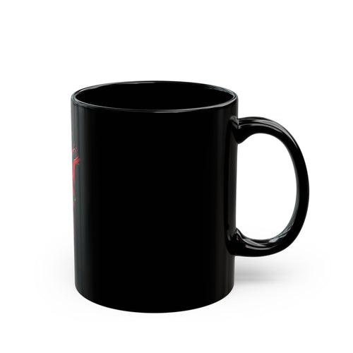 Black Coffee Mug — Anatomical Heart with Straight Razor "Stay Sharp"