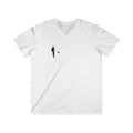 V-Neck Tee — 'Don't Just Stare at It, Eat It' Funny Patrick Bateman Horror Graphic